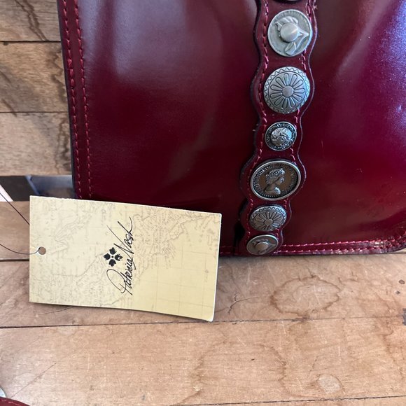 NWT Patricia Nash Italian Leather Venezia Pouch Renaissance Coin Crossbody Bag - Picture 11 of 13